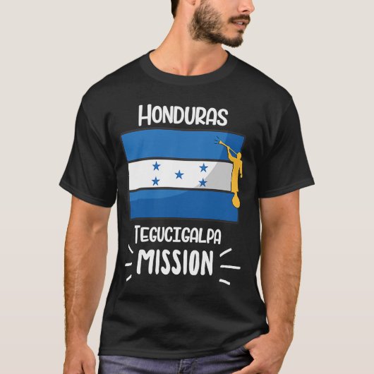Honduras Tegucigalpa Mormon LDS Mission Missionary T-shirt (Voorkant)
