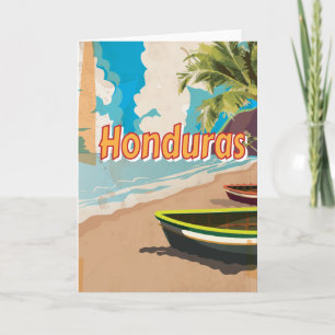 Honduras Vintage vakantieposter Feestdagen Kaart