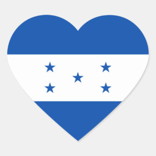 Honduras Vlag Hart Sticker