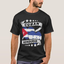 Hondurees-Cubaanse vlag half Hondurees half Cubaan