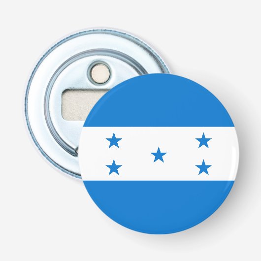 Hondurese vlag button flesopener (Voorkant)