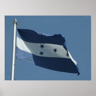 Hondurese vlag poster