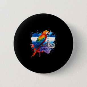 Hondurese Vlag Scarlakarab Copan Honduras Vakantie Ronde Button 5,7 Cm