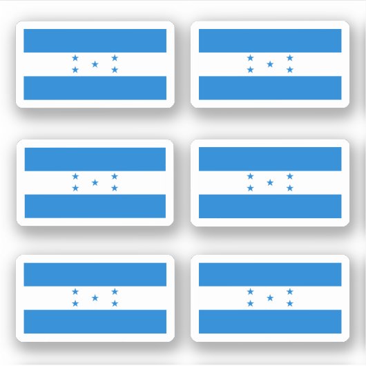 Hondurese vlag sticker (Voorkant)