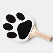 hondvoetafdruk tafeltennisbatje (Zijkant)