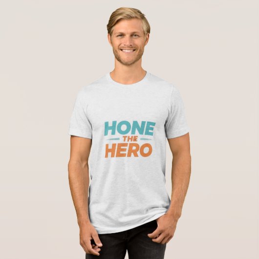 Hone the hero tshirt for men. (Recto plein)