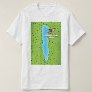 Honeoye Lake New York kaart T-shirt