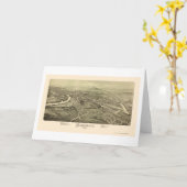 Honesdale, carte panoramique de PA - 1890 (Fleur jaune)