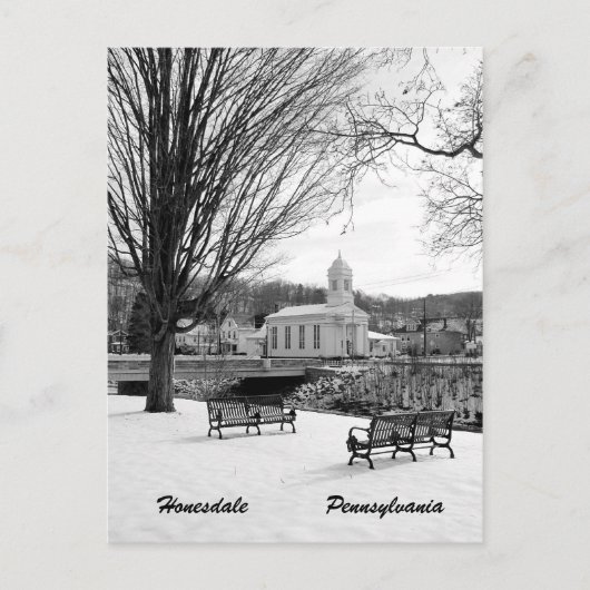 Honesdale Pennsylvania Briefkaart (Voorkant)