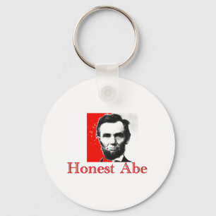 "Honest Abe" Abe Lincoln Art T-Shirt & Gifts Sleutelhanger