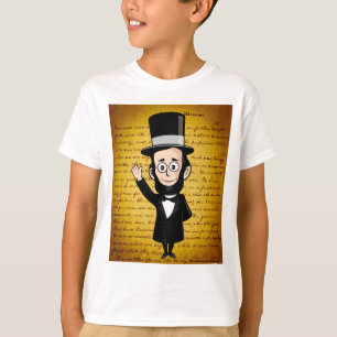 Honest Abe en Zijne Gettysburg Adres T-shirt