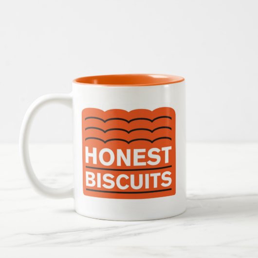 Honest Biscuits Custom Coffee Mok (Links)