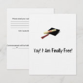 Honest Graduation Invitations Kaart (Voorkant / Achterkant)