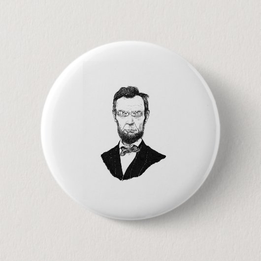 HonestAbe Ronde Button 5,7 Cm (Voorkant)