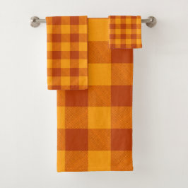 Honey Amber Buffalo Check Bad Handdoek