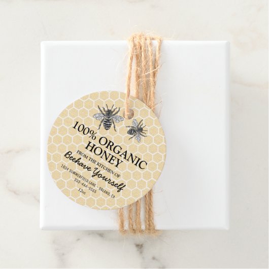 Honey Apiary Jar Labels |  honingbij (In situ)