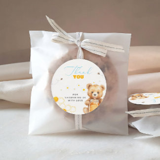 Honey Baby Beer Modern Baby shower Dank u Ronde Sticker