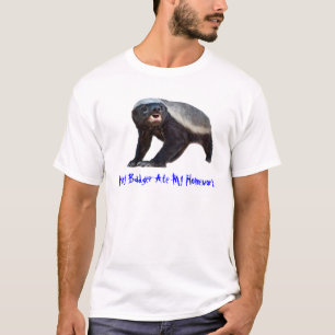 Honey Badger Ate Mijn thuiswerk T-shirt