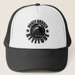 Honey Badger ATTITUDE - Rond design Trucker Pet
