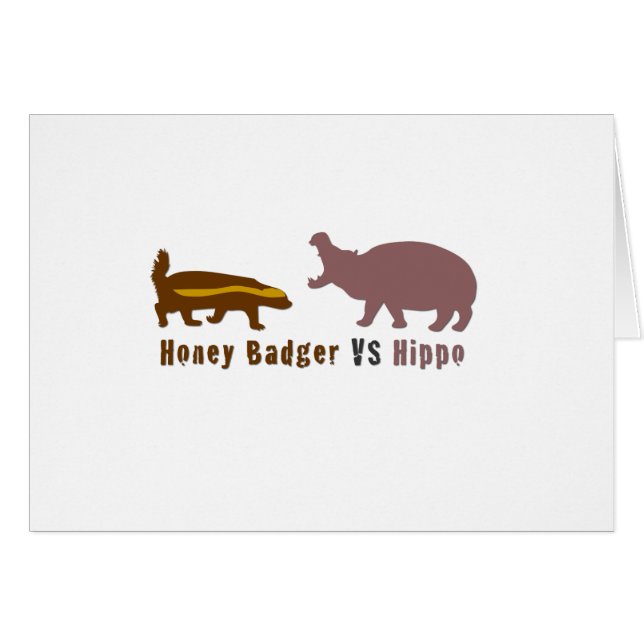 Honey Badger contre Hippo (Devant horizontal)