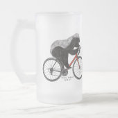 Honey Badger Cycling Funny Badass Bicycle Slogan Matglas Bierpul (Links)