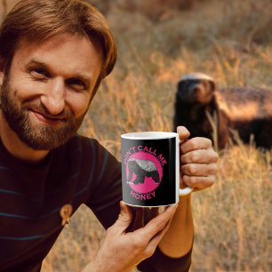 Honey Badger feministische quote Koffiemok
