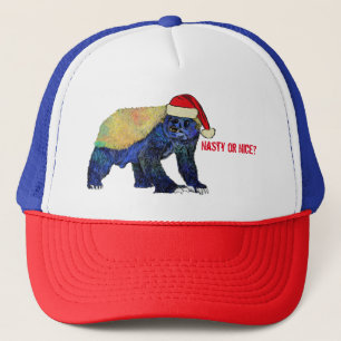Honey Badger Funny Funky Festive Nasty Nice Quote Trucker Pet