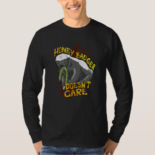 Honey Badger geeft geen aandacht aan Mannen van Di T-shirt