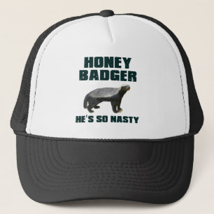 Honey Badger Hij is zo onnozel Trucker Pet