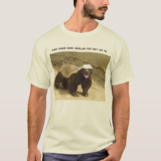 Honey Badger hoort stemmen T-shirt