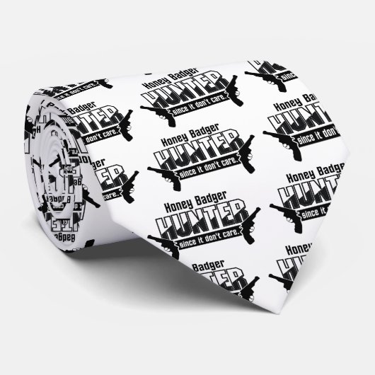 Honey Badger Hunter cravate (Roulé)