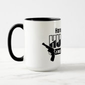 Honey Badger Hunter mug - choisir style et couleur (Gauche)