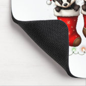 Honey Badger In Christmas Socks Lights Honey Badge Muismat (Hoek)