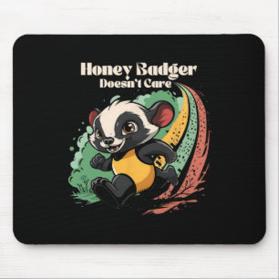 Honey Badger interesseert het niet schattige diere Muismat