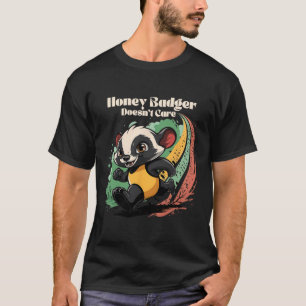 Honey Badger interesseert het niet schattige diere T-shirt