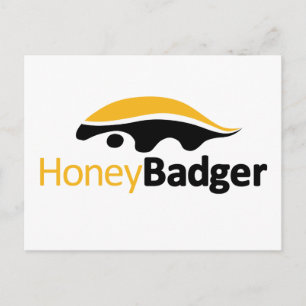 Honey Badger Logo Briefkaart