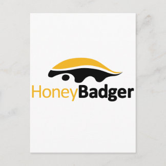 Honey Badger Logo Briefkaart