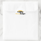 Honey Badger Logo Ronde Sticker (Tas)