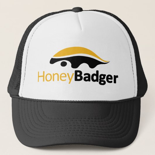 Honey Badger Logo Trucker Pet (Voorkant)