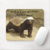 HONEY BADGER MOUSEPAD MUISMAT (Met muis)