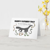 Honey Badger naar een Badass Pap Funny Vaderdag Kaart (Gele Bloem)