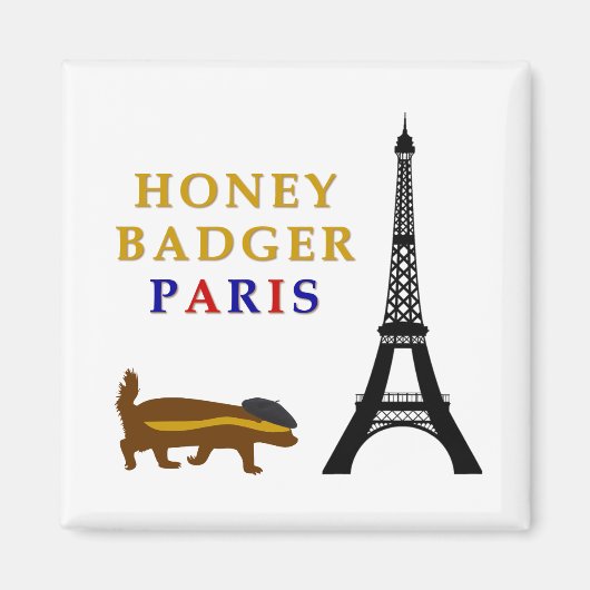 Honey Badger Paris Magneet (Voorkant)