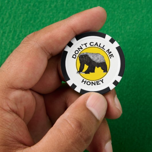 Honey Badger Quote Poker Chips (Hand)