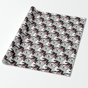 Honey Badger Rijden op een fiets Cadeaupapier