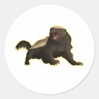 Honey Badger Ronde Sticker