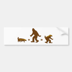 Honey Badger Sasquatch Hybrid Bumpersticker