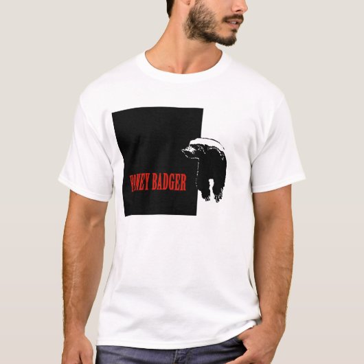 Honey Badger - Scarface Style T-shirt (Voorkant)