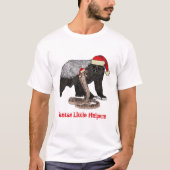 Honey Badger Snake Funny Festive Irony Santa Quote T-shirt (Voorkant)