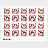Honey Badger Stickers Saint-Valentin (Feuille)
