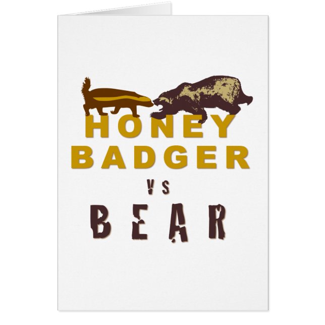 Honey Badger vs Beer (Voorkant)